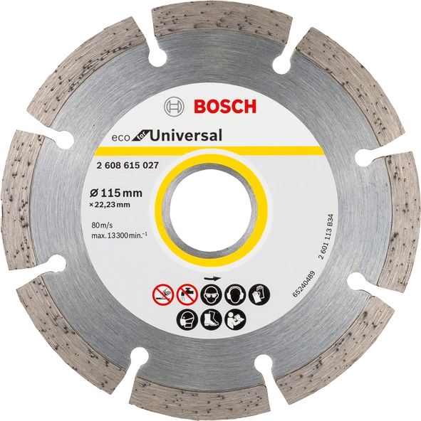 Bosch - Ekonomik Seri Genel Yapı Malzemeleri İçin Elmas Kesme Diski 115 mm