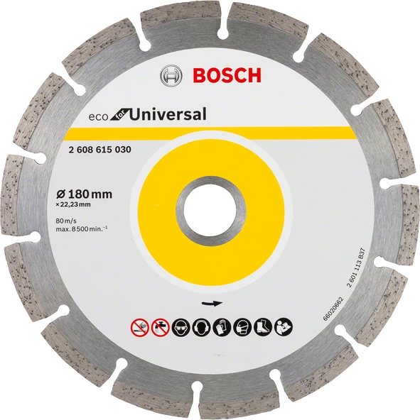 Bosch - Ekonomik Seri Genel Yapı Malzemeleri İçin Elmas Kesme Diski 180 mm