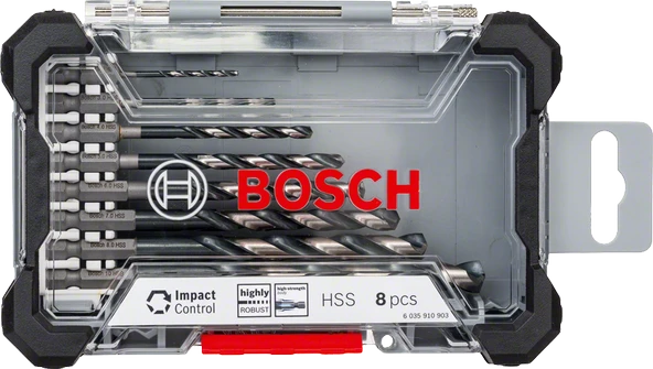 Bosch - Impact Control Serisi HSS Metal Matkap Ucu Seti 8'li - 2