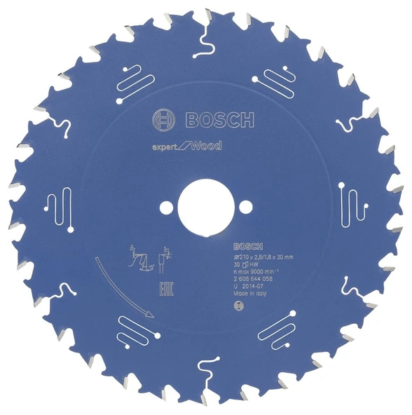 Bosch - Expert Serisi Ahşap için Daire Testere Bıçağı 210*30 mm 30 Diş