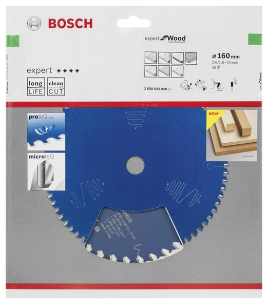 Bosch - Expert Serisi Ahşap için Daire Testere Bıçağı 160*20 mm 36 Diş - 2
