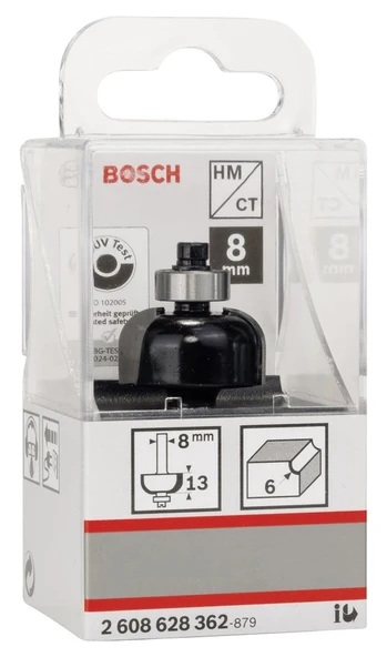 Bosch - Standard Seri Ahşap İçin Çift Kesicili Sert Metal Kordon Bıçağı 8*24,7*53*6 mm - 2