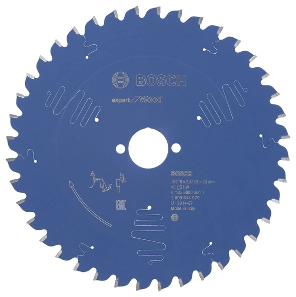 Bosch - Expert Serisi Ahşap için Daire Testere Bıçağı 216*30 mm 40 Diş