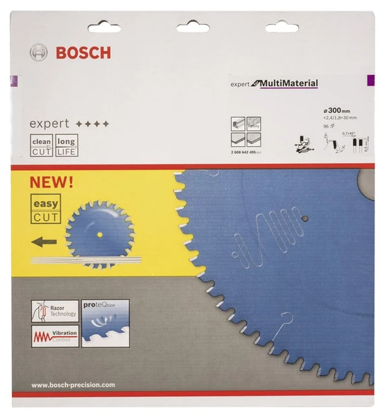 Bosch - Expert Serisi Çoklu Malzeme için Daire Testere Bıçağı 300*30 mm 96 Diş - 2