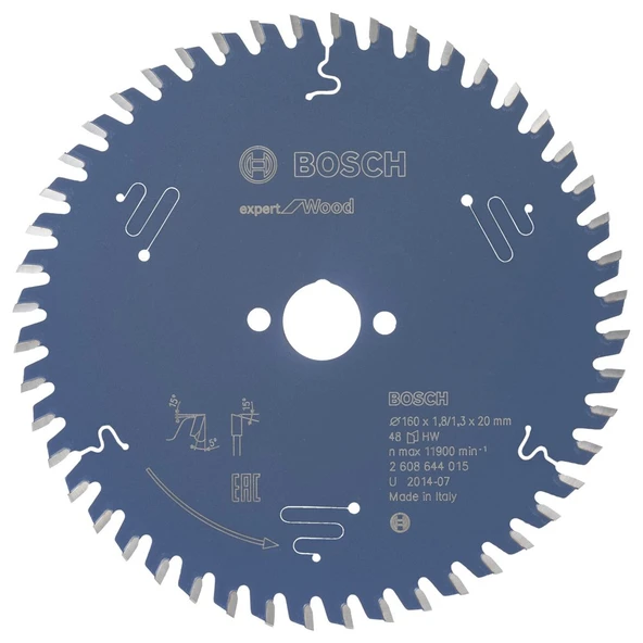 Bosch - Expert Serisi Ahşap için Daire Testere Bıçağı 160*20 mm 48 Diş