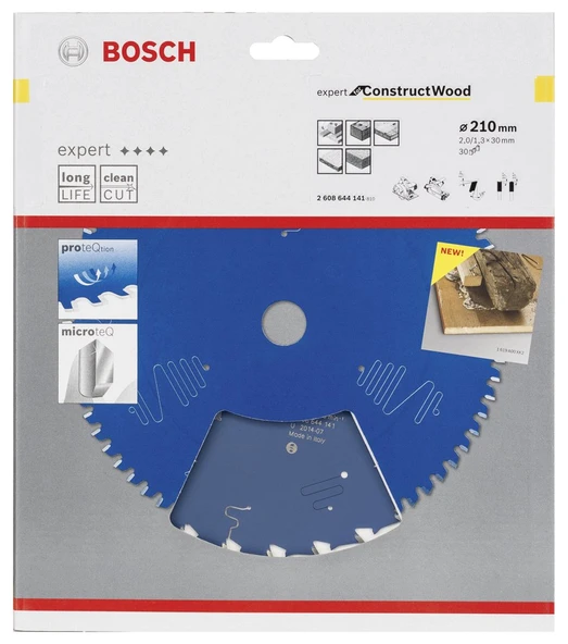 Bosch - Expert Serisi İnşaat Ahşabı için Daire Testere Bıçağı 210*30 mm 30 Diş - 2