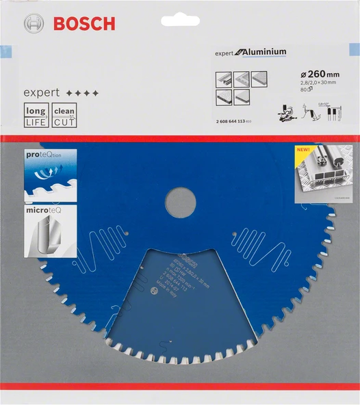 Bosch - Expert Serisi Alüminyum için Daire Testere Bıçağı 260*30 mm 80 Diş - 2
