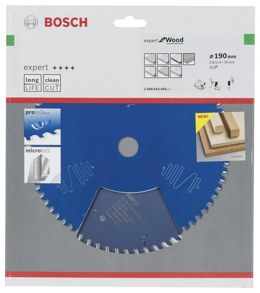 Bosch - Expert Serisi Ahşap için Daire Testere Bıçağı 190*30 mm 56 Diş - 2