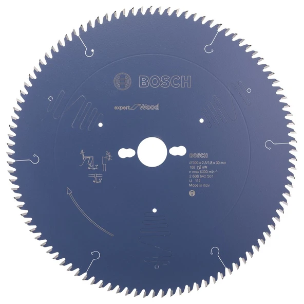 Bosch - Expert Serisi Ahşap için Daire Testere Bıçağı 300*30 mm 100 Diş