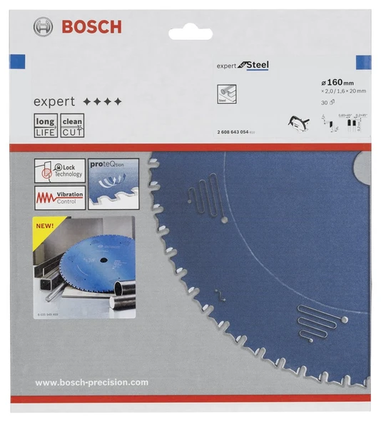 Bosch - Expert Serisi Metal için Daire Testere Bıçağı 160*20 mm 30 Diş - 2