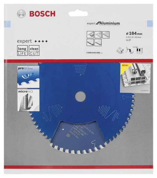 Bosch - Expert Serisi Alüminyum için Daire Testere Bıçağı 184*20 mm 56 Diş - 2