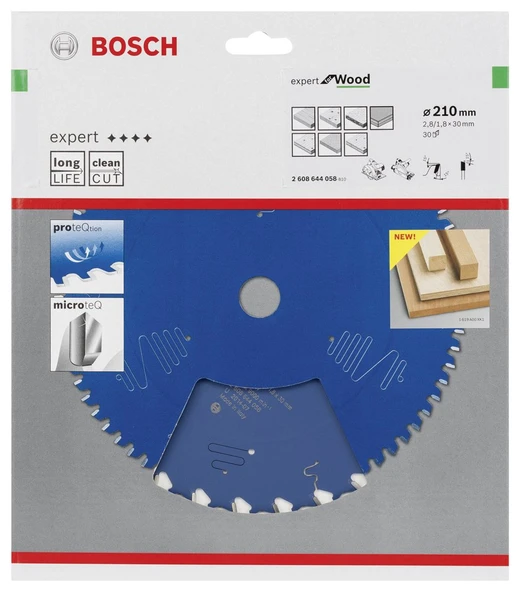 Bosch - Expert Serisi Ahşap için Daire Testere Bıçağı 210*30 mm 30 Diş - 2