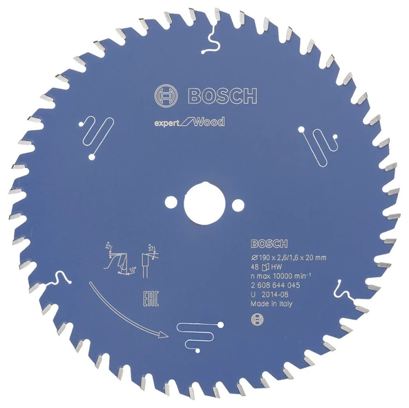 Bosch - Expert Serisi Ahşap için Daire Testere Bıçağı 190*20 mm 48 Diş
