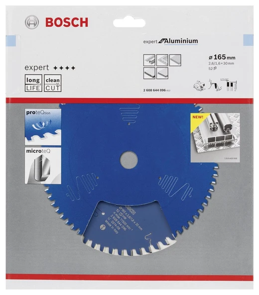 Bosch - Expert Serisi Alüminyum için Daire Testere Bıçağı 165*30 mm 52 Diş - 2