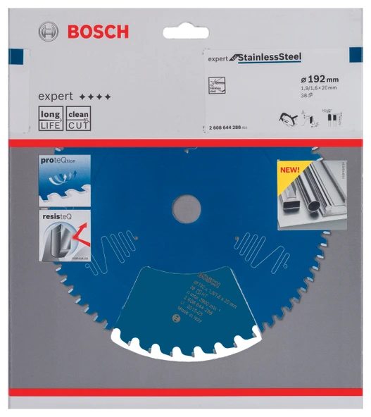 Bosch - Expert Serisi Paslanmaz Çelik için Daire Testere Bıçağı 192*20 mm 38 Diş - 2