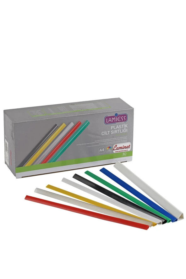 Lamiess 6 Mm Plastik Sırtlık Sarı 100Lü