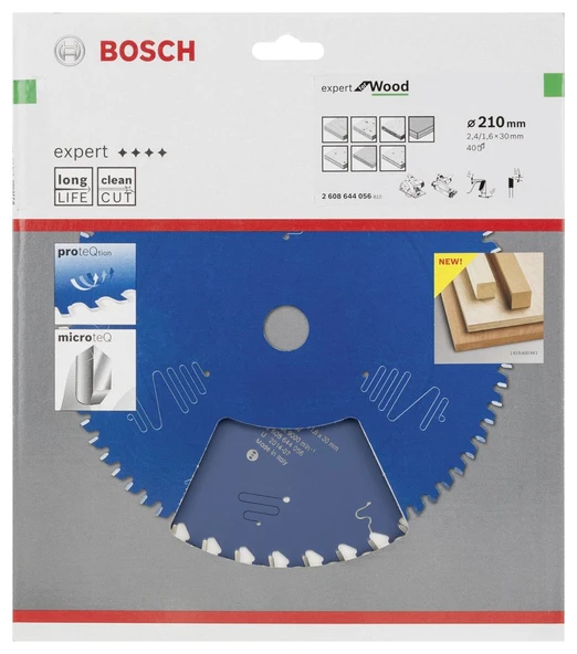 Bosch - Expert Serisi Ahşap için Daire Testere Bıçağı 210*30 mm 40 Diş - 2