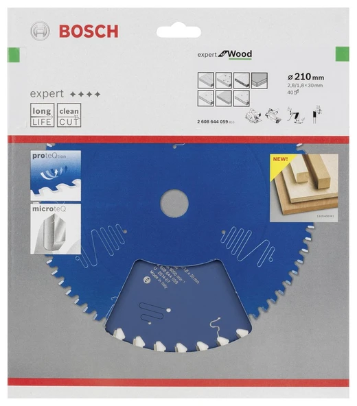 Bosch - Expert Serisi Ahşap için Daire Testere Bıçağı 210*30 mm 40 Diş - 2