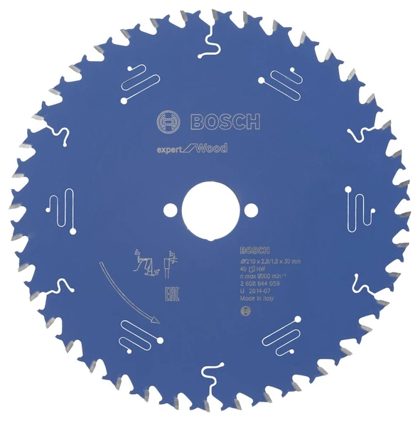 Bosch - Expert Serisi Ahşap için Daire Testere Bıçağı 210*30 mm 40 Diş