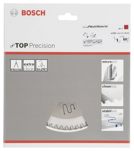Bosch - Best Serisi Hassas Kesim Çoklu Malzeme için Daire Testere Bıçağı 165*20 mm 56 Diş - 2