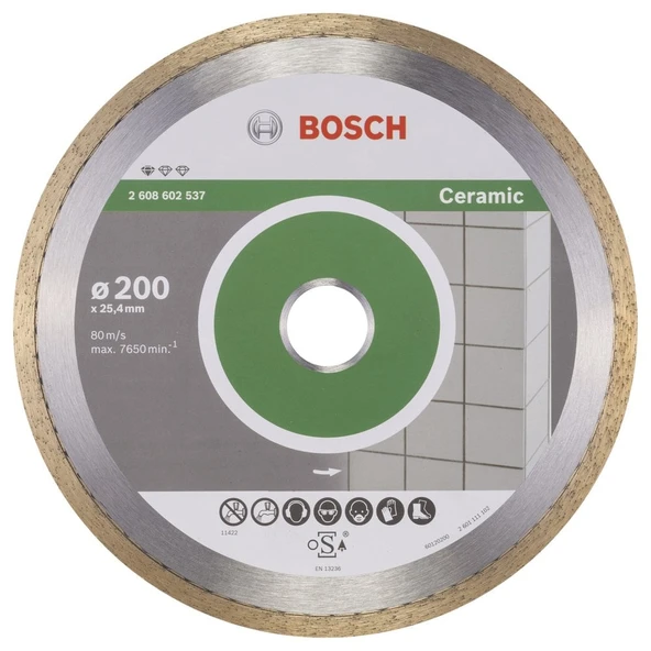 Bosch - Standard Seri Seramik İçin Elmas Kesme Diski 200 mm