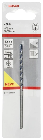 Bosch - cyl-5 Serisi, Blue Granite Turbo Beton Matkap Ucu 3*90 mm - 2
