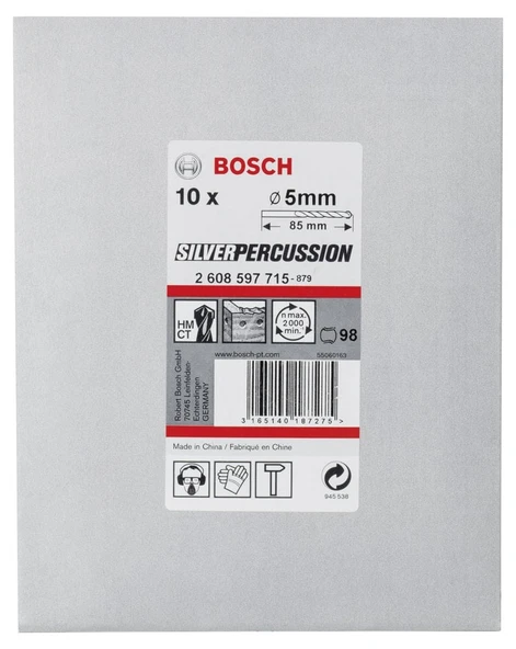 Bosch - cyl-3 Serisi, Beton Matkap Ucu 5*85 mm 10'lu Paket - 2