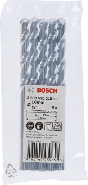 Bosch - cyl-1 Serisi, Beton Matkap Ucu 10*150 mm 5'li Paket - 2