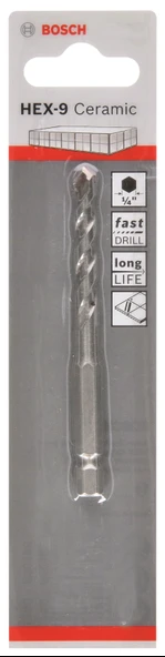 Bosch - Altıgen Şaftlı, HEX-9 Serisi Seramik için Matkap Ucu 5*90 mm - 2