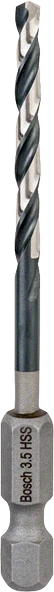 Bosch - Altıgen Şaftlı - Impact Control - HSS Metal Matkap Ucu 3,5*79mm