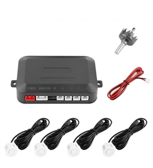 Bmw 3 F30 Sedan 2011 Sonrası Dijital Ekranlı Araç Park Sensörü Ses İkazlı Beyaz Renk - 3