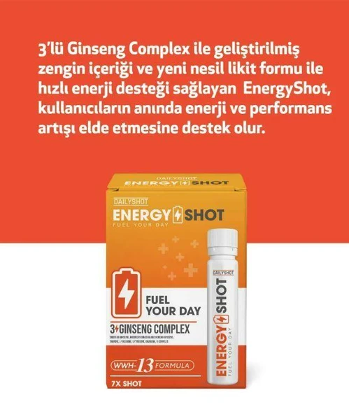 Daİlyshot Energy Shot 25 ml - 7'li 8684402517261 - Resim 2