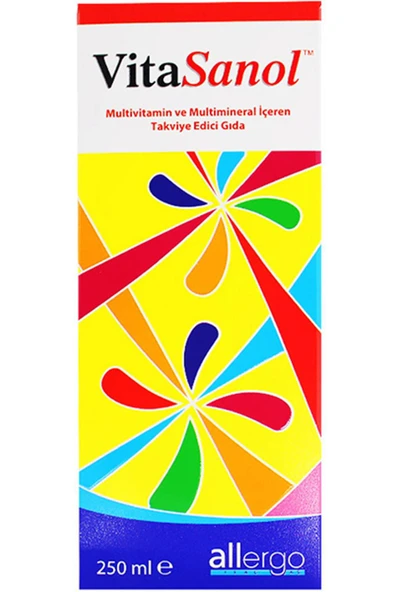Allergo VitaSanol Multivitamin Mineral 250 ml ürün görseli