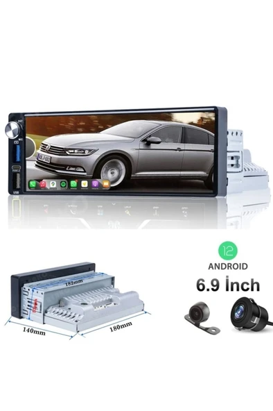 Android Double 6.9 inch 4x60w 2-32 Type-C Şarj Carplay Twogo Work WO-1975