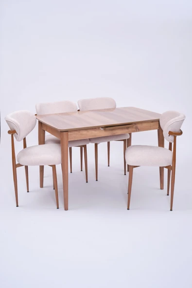 Venüs Polo Otomatik Açılır Masa Sandalye Takımı 80x120 - 1
