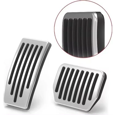 Model Y İçin Uyumlu Pedal Seti Silver