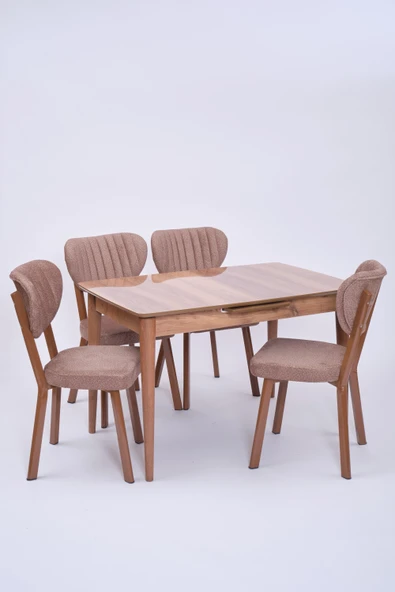 Venüs Elma Otomatik Açılır Masa Sandalye Takımı 80x120