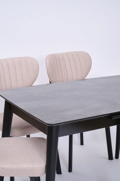 Venüs Elma Otomatik Açılır Masa Sandalye Takımı 80x120 - 10