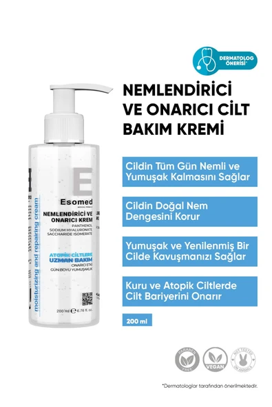 ESOMED NEMLENDİRİCİ VE ONARICI BAKIM KREMİ 200 ML