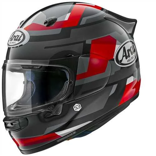 ARAI KASK-QUANTIC ABSTRACT RED - 3