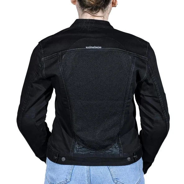 RIDER DENIM EFİL KADIN MOTOSİKLET MONT - Resim 3