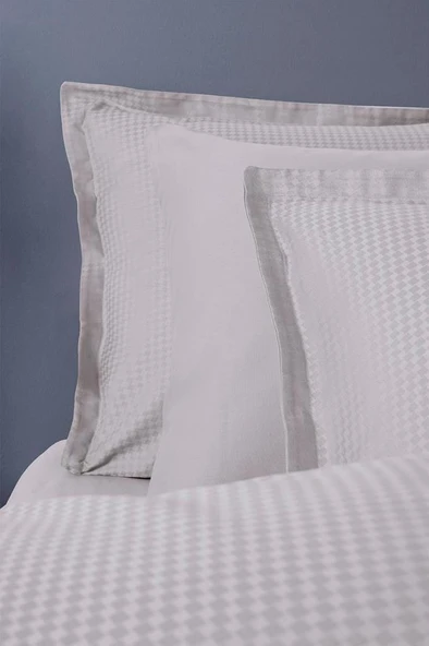 Altınbaşak Jakarlı Saten Çift Kişilik Nevresim Takımı Dıamond Coin - Resim 6