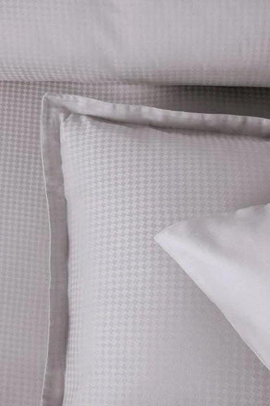 Altınbaşak Jakarlı Saten Çift Kişilik Nevresim Takımı Dıamond Coin - Resim 3