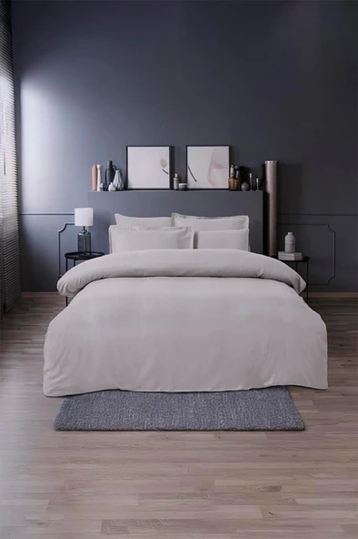 Altınbaşak Jakarlı Saten Çift Kişilik Nevresim Takımı Dıamond Coin - Resim 2