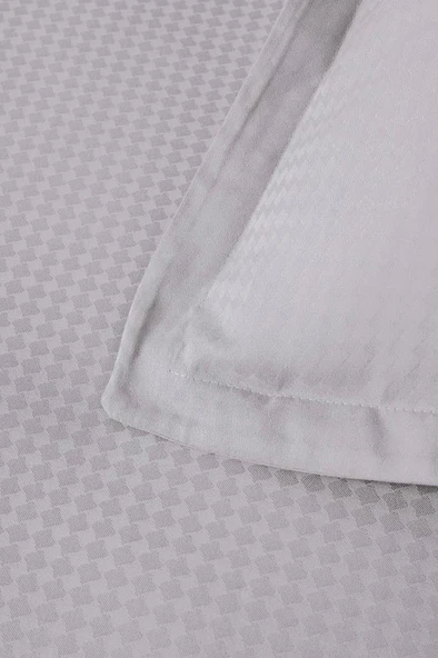 Altınbaşak Jakarlı Saten Çift Kişilik Nevresim Takımı Dıamond Coin - Resim 5