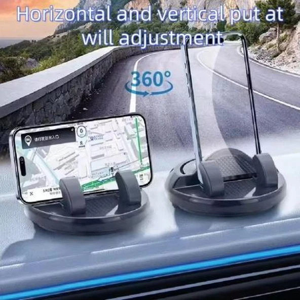 360 Derece Dönebilen Araç İçi Park Numaratörü & Telefon Standı Kaymaz Yapışkanlı Oto Numaratör - 8