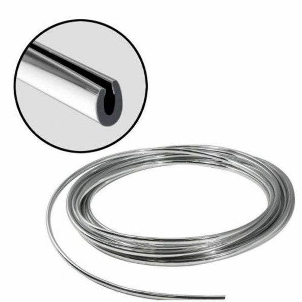 Ford Ranger Geçmeli 5 Metre Nikelaj Kapı Bagaj Koruyucu 5 MM U Tipi