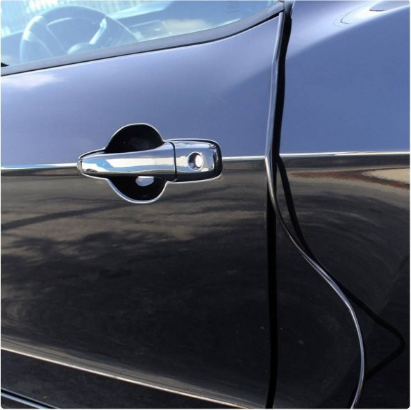 Volkswagen Passat B6-B7 2005-2014 Geçmeli 3 Metre Kapı Bagaj Koruyucu Şerit 5 MM U Tipi Siyah - 2