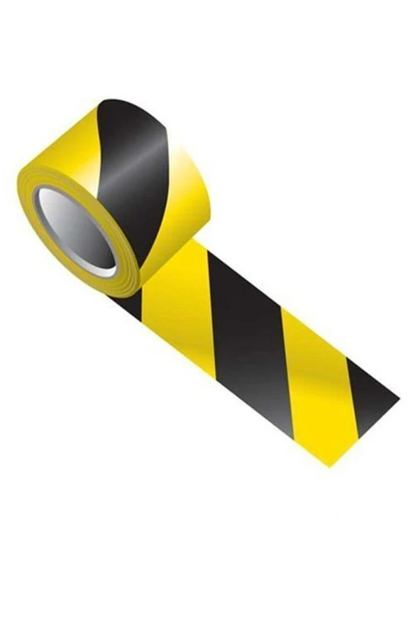 500 Metre Çok Amaçlı Emniyet Şeridi Sarı Siyah X 10 Adet - 2