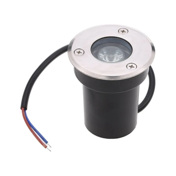 Sıva altı Led Armatür dekoratif ışık show gösteri yol aydınlatma açık alan enerji tasarruflu Yuvarlak zemin Doğal Beyaz 4000K A-1405 1W 220V